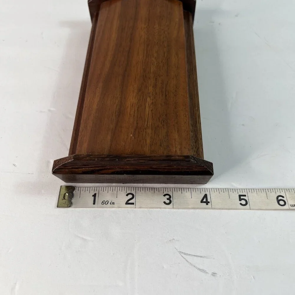 Wooden Jewelry Valet Keepsake Box Glasses Pens Treasures Desk Dresser